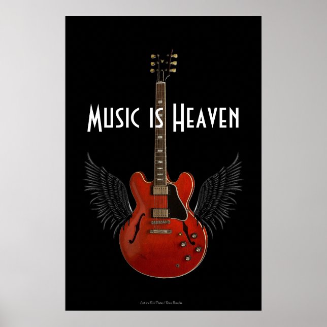 Póster La música es Heaven 36 x 34 Poster (Frente)