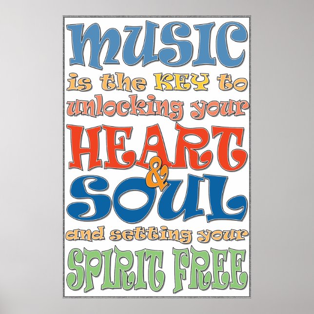 Póster La música es la clave (Frente)
