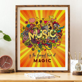 Póster La MÚSICA es la forma más fuerte de la magia