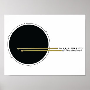 Póster La música es la respuesta