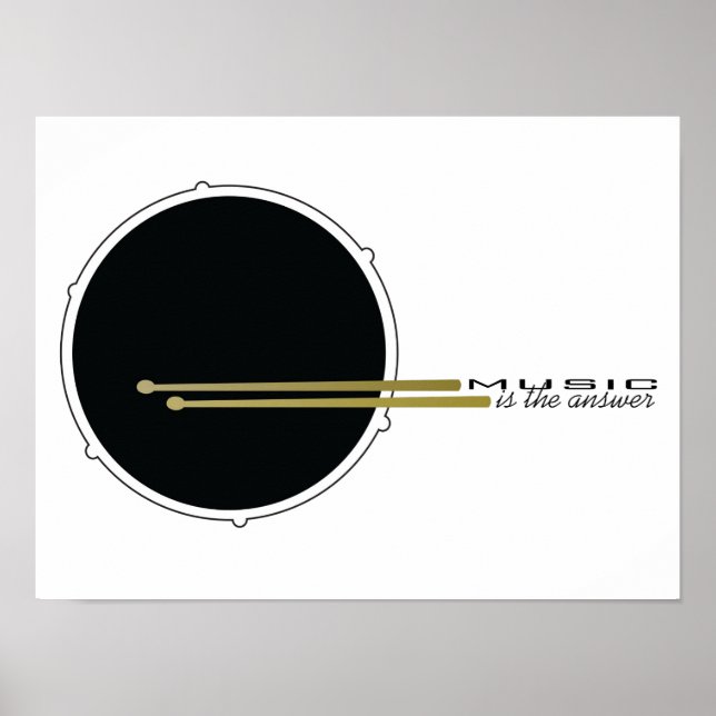 Póster La música es la respuesta (Frente)