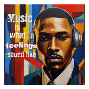 Póster La música es lo que suenan los sentimientos