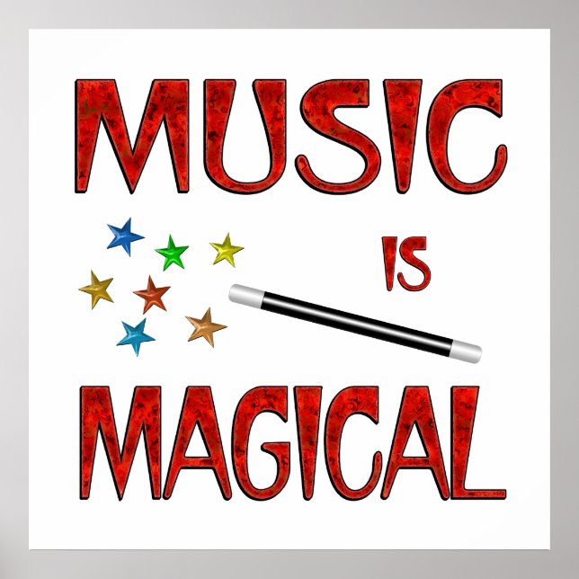 Póster La música es mágica (Frente)