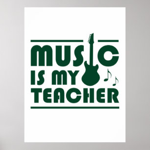 Póster La música es mi profesor