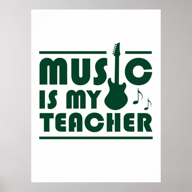 Póster La música es mi profesor (Frente)