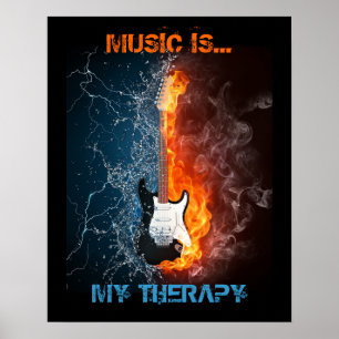 PÓSTER LA MÚSICA ES MI TERAPIA