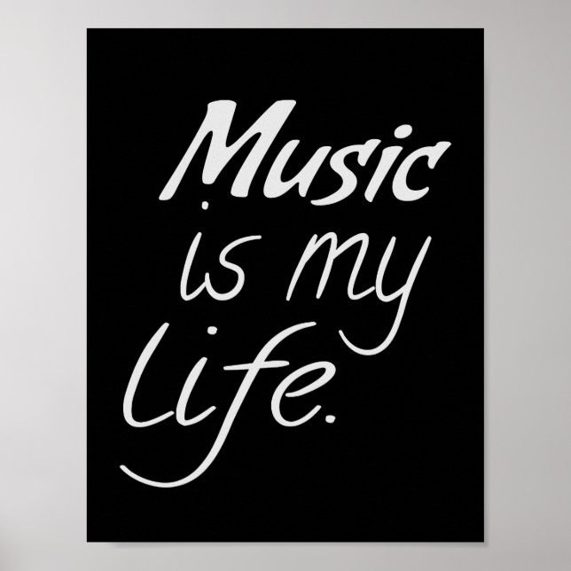 Póster La música es mi vida (Frente)