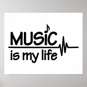 Póster La música es mi vida