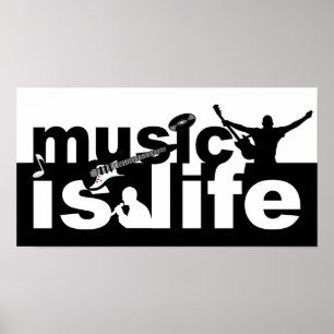 Póster La música es poster de la vida