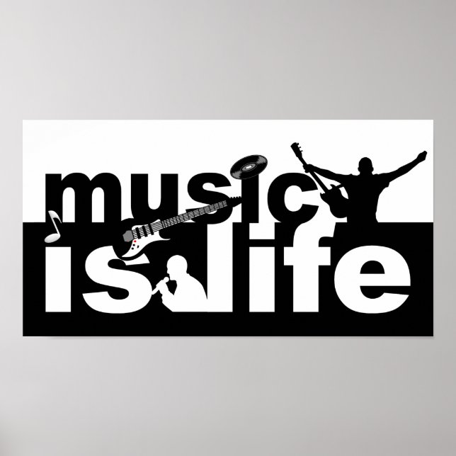 Póster La música es poster de la vida (Frente)