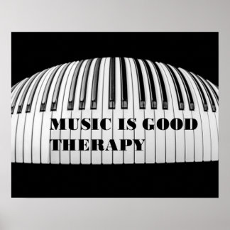 Póster La música es un buen Poster terapéutico