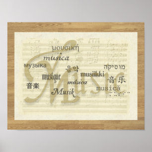 Póster La música es un lenguaje universal