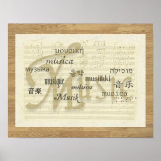 Póster La música es un lenguaje universal