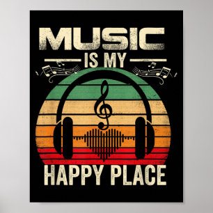 Póster La música es un lugar feliz Agencia de Musigovernm
