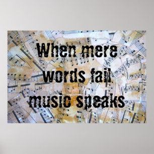 Póster La música habla