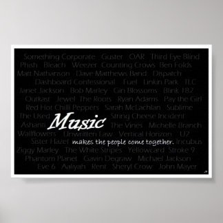 Póster La música hace que la gente se una