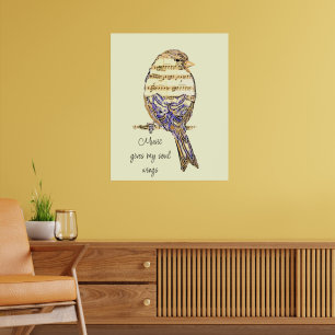 Póster La música le da alas a mi alma Gorrión