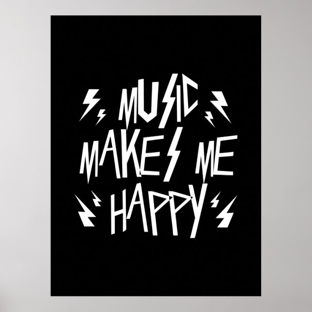 Póster La música me hace feliz (Frente)