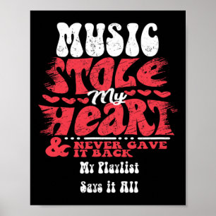 Póster La música me robó el corazón ~ Funny Día de San Va