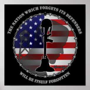 Póster La nación que olvida a sus defensores