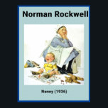 Póster La nana<br><div class="desc">Norman Rockwell fue uno de los Ilustradores de Estados Unidos, que fue empleado por la revista Saturday Evening Post de la primera mitad de los años 30 a los 80. Las imágenes de Rockwell captaron pequeños atisbos de la vida norteamericana. La imagen que aparece aquí, es de una niñera empleada...</div>