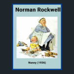Póster La nana<br><div class="desc">Norman Rockwell fue uno de los Ilustradores de Estados Unidos, que fue empleado por la revista Saturday Evening Post de la primera mitad de los años 30 a los 80. Las imágenes de Rockwell captaron pequeños atisbos de la vida norteamericana. La imagen que aparece aquí, es de una niñera empleada...</div>