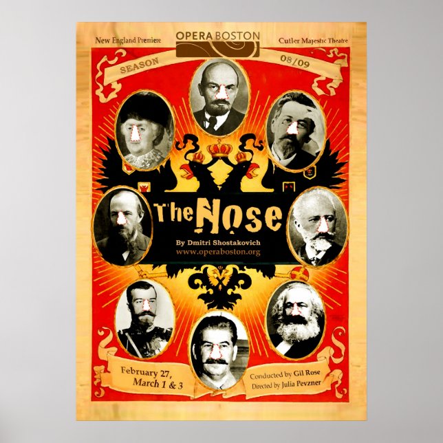 Póster La nariz: Afiche de la calle, 2009 (Frente)