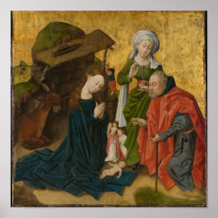 Póster La Natividad, alrededor de 1460
