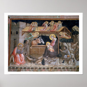 Póster La Natividad, detalle de la vida de la Virgen a
