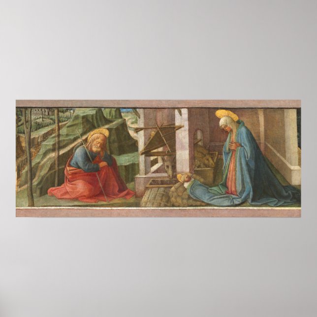 Póster La Natividad - Filippino Lippi Bella Artes Poster (Frente)