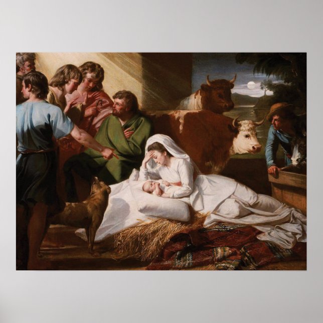 Póster La Natividad - John Singleton Copley (Frente)