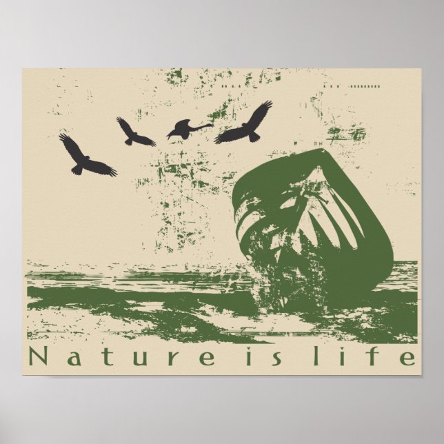 Póster La naturaleza de Estampa es vida (Frente)