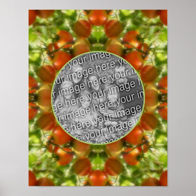 Póster La naturaleza de los tomates de cerezo en el jardí (Frente)