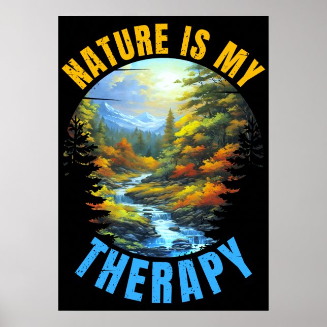 Póster La naturaleza es mi terapia (Frente)