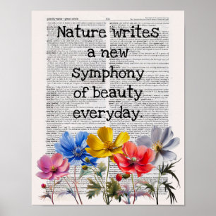 Póster La naturaleza escribe una nueva sinfonía de la bel