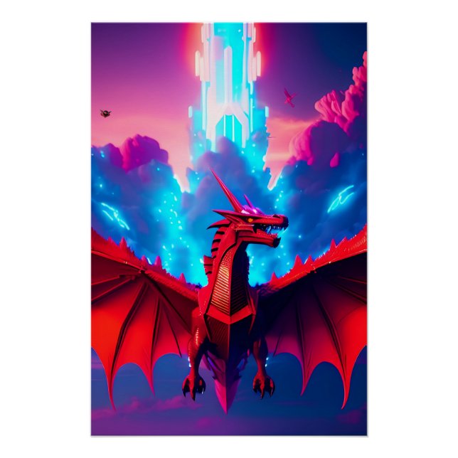 Póster La nave Dragon Starship (Anverso)