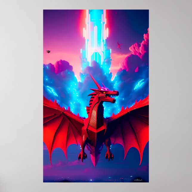 Póster La nave Dragon Starship (Frente)