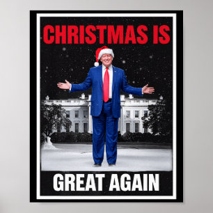 Póster La Navidad Es Genial De Nuevo Xmas Pijamas Diverti