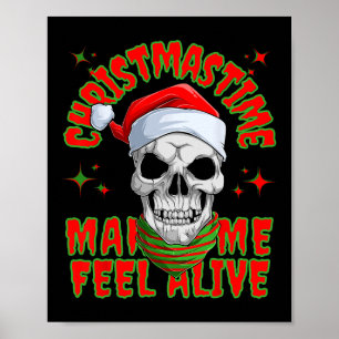 Póster La Navidad Me Hace Sentir Vivo Navidad Santa