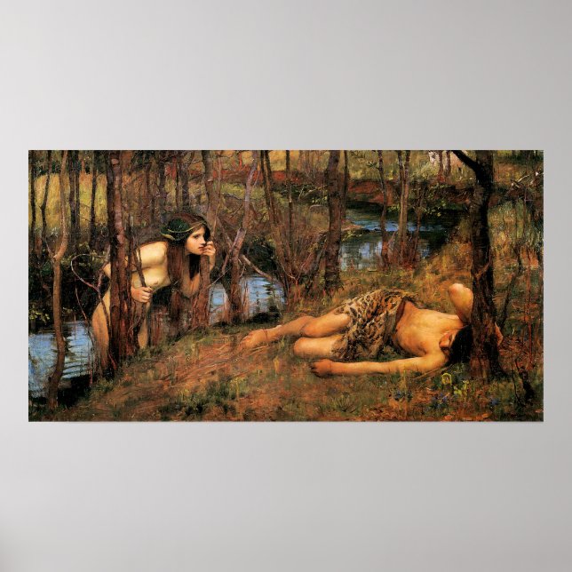 Póster La náyade de John William Waterhouse (Frente)