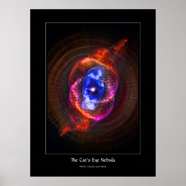 Póster La nebulosa de los ojos de los gatos - gigante roj (Frente)