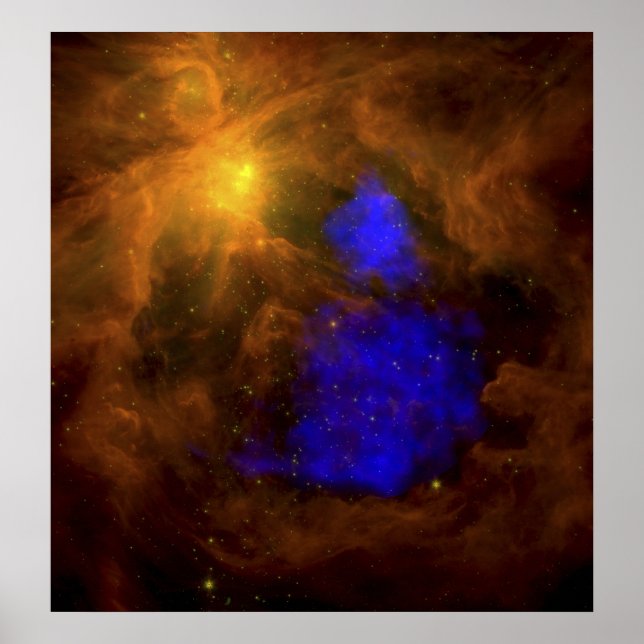 Póster La nebulosa de Orión en el infrarrojo (Frente)