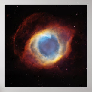 Póster La nebulosa NGC 7293 Caldwell 63 de la hélice
