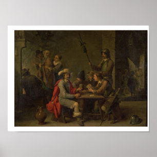 Póster La negación de San Pedro, 1646 (aceite sobre lienz