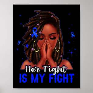 Póster La negra del cabello de Loc es mi lucha