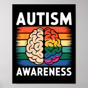 Póster La neurodiversidad celebra el autismo cerebral del