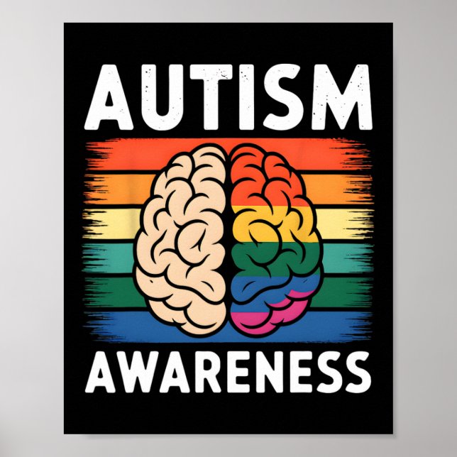 Póster La neurodiversidad celebra el autismo cerebral del (Frente)