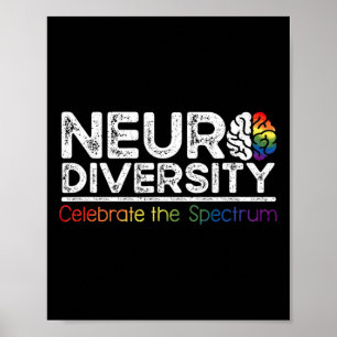 Póster La neurodiversidad celebra el autismo de la salud 