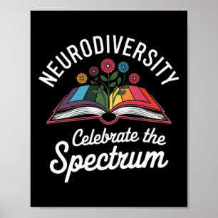 Póster La neurodiversidad celebra el autismo del libro de