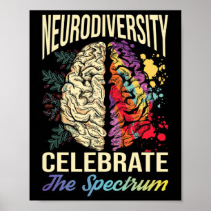 Póster La Neurodiversidad Celebra El Autismo Espectro Com